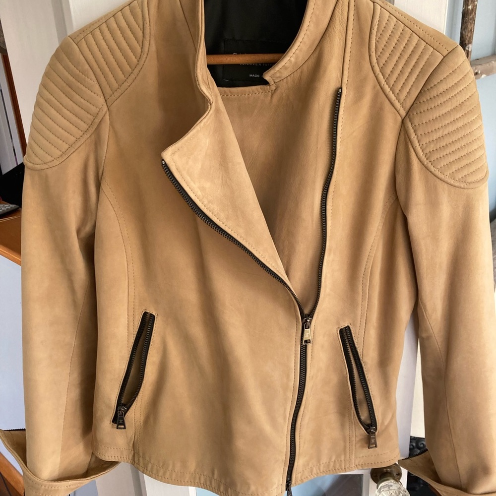 Jennifer Tattanelli suede jacket from 2019. Size 6. Made in Florence, Italy.